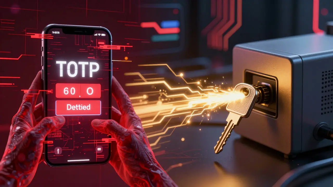 Comparison of a glitchy software authenticator and a secure hardware key.