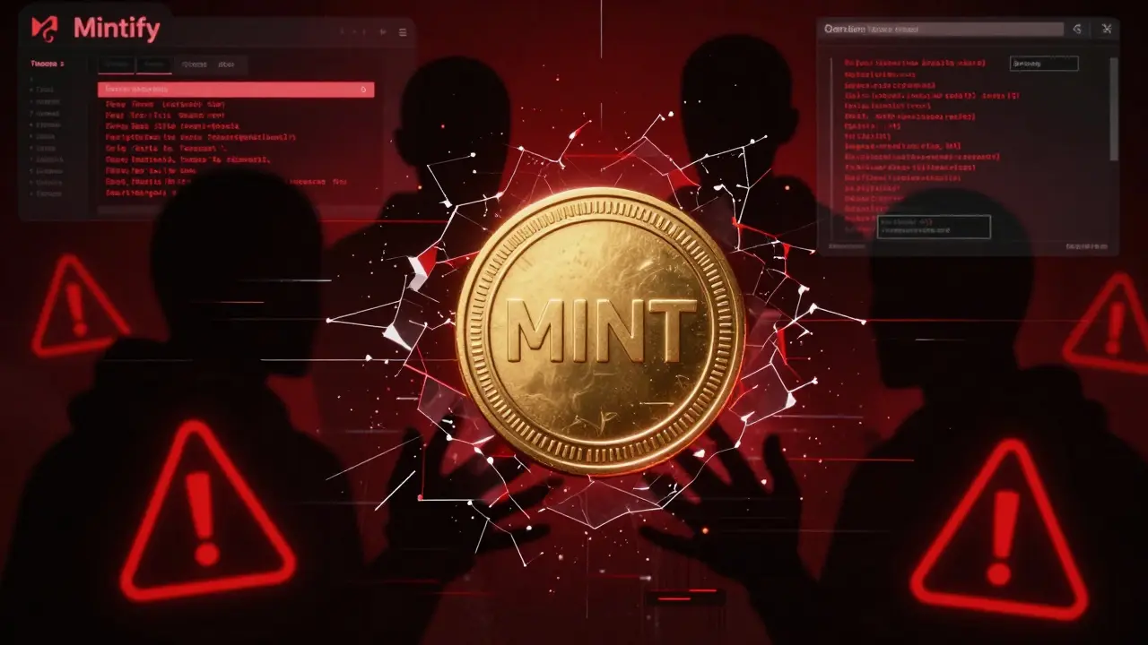 Glitching crypto tokens illustrating scam risks and name confusion dangers