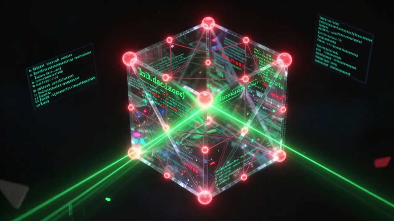 Digital visualization of blockchain tracing stopping illicit crypto transfers