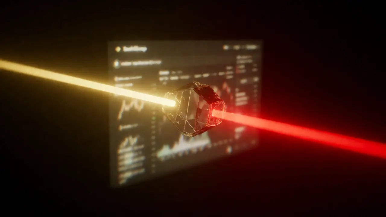 Cyberpunk depiction of binary option bets clashing amidst market risks.